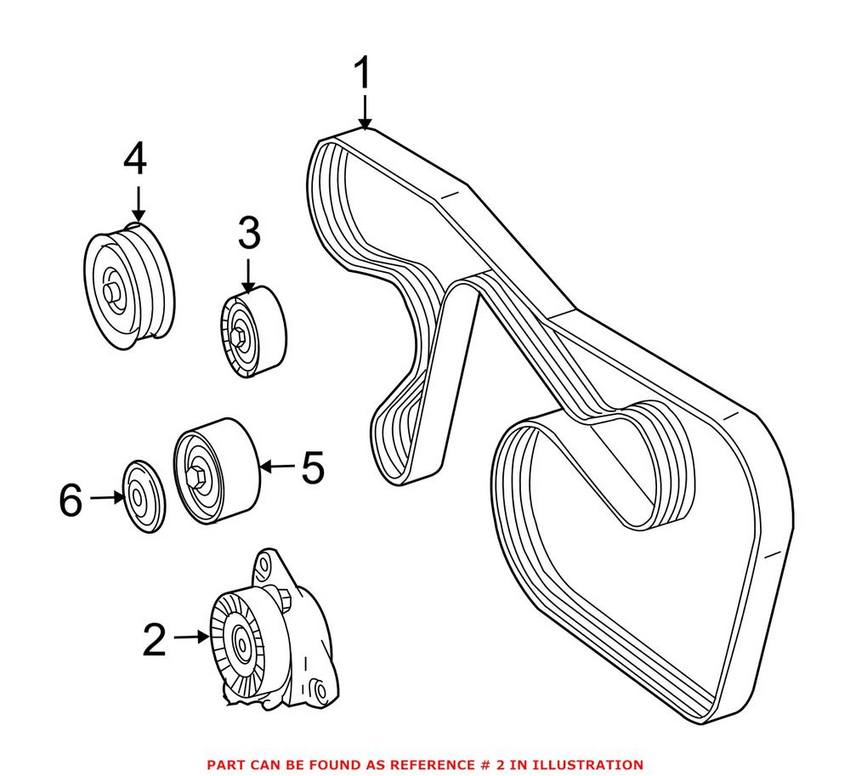 Mercedes Drive Belt Tensioner 1562000570